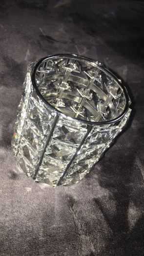 Brand new silver makeup organizer