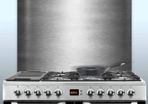 Stainless steel splashback