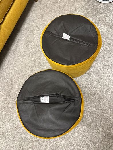 Yellow Pouffe