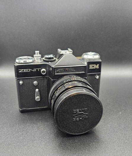 Zenit-EM 35mm Film Camera + 58mm Lens - Vintage Soviet SLR