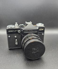 Zenit-EM 35mm Film Camera + 58mm Lens - Vintage Soviet SLR