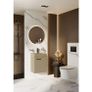 Gaulden Round Lighted Wall Mounted Bathroom Mirror Image 3
