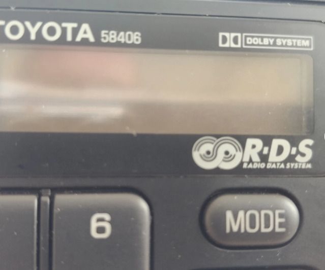 Toyota Vintage Single DIN RDS Radio Cassette Player 58406