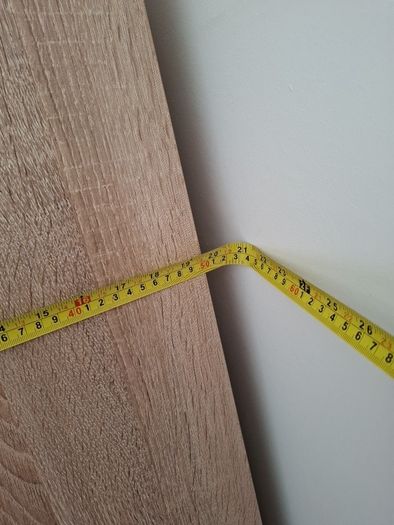 Timer and white wardrobe and bedside locker