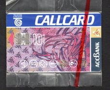 1995 Ireland 10 unit ACC Bank (Schlumberger SC7) Call Card Mintin Packaging. Telecom Eireann card number 1097
