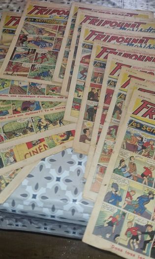 17x rare 1950 fripounet & marisette - inc. christmas eve issue #52