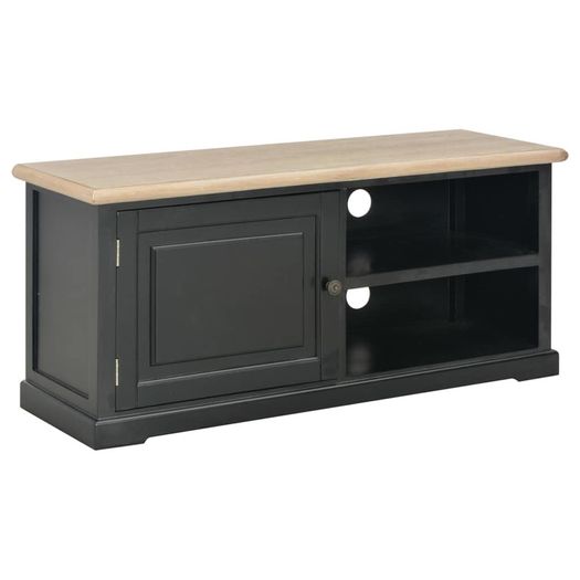 TV Cabinet Black 90x30x40 cm Wood