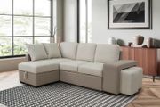 Stacy Beige Chaise Longue Sofa Bed With Storage