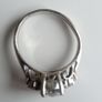 Sterling silver cubic zirconia ring size K Image 5