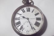 a large  antique railway pocket watch working ,stewart limerick