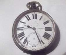 a large  antique railway pocket watch working ,stewart limerick