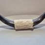 Polished Mounted Bull Steer Horns Rustic Western Decor Image 2