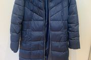 Stunning Rino &amp; Pelle Navy puffer coat (42) Like New