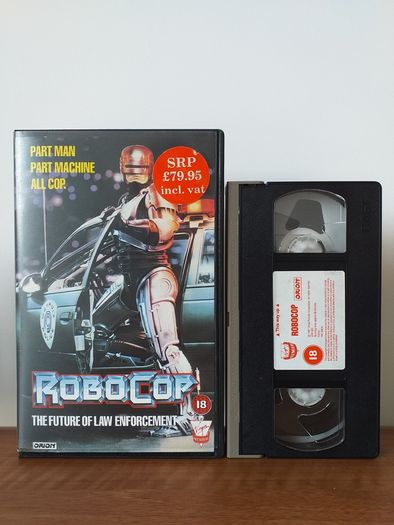ROBOCOP VHS Pal Video Cassette Tape 1987 Virgin/Orion Release Take A Look At What This VHS Tape Would Cost You Back In 1987 ( Last Price Lower)