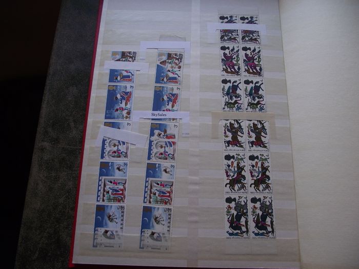 Collection of Mint Elizabeth II stamps, blocks and strips (1946-1990s)