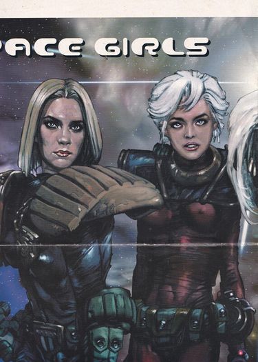 2000ad Special (1988) Space Girls Poster Ipc Magazines Uk Comic