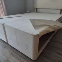Hypnos double bed base with headboard