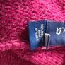 As new. Very Unusual Nua Merino Wool/Silk Mix Zipped Cardigan in Wine and Pink. Size M (8-12) Image 7