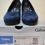 Gabor Gab270 Court Shoe - Navy Suede RRP 80 Euro Soft & Smart UK 5  & UK 4.5 New & Boxed Image 7