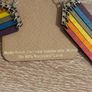 Brand New Green Tree Wood Cut Rainbow Earrings Image 2