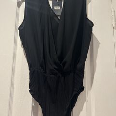 Black Chiffon Body suit BNWT