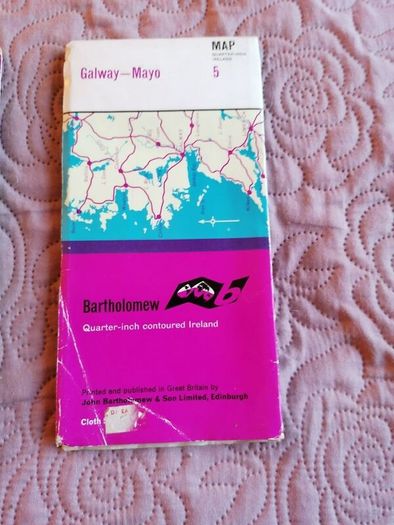 Maps 1960s Cloth Backed For Sale in Carnew, Wicklow from cooleyboy