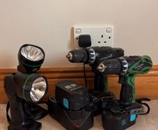 Hitachi Drill set & Torch Set & Charger