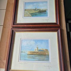 2 original signed by artist lithographs     print