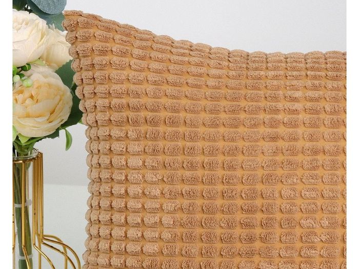 Brand New TAN. TOMI pillowcase 40x60, pillowcases corduroy plain set of 2,