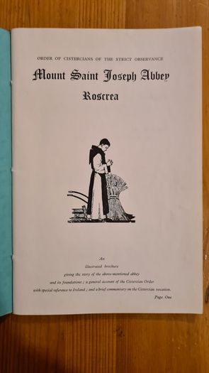 Mount St Joseph Abbey Roscrea . RARE VINTAGE   An Illustrated Brochure Of The Abbeys History. 64 Pages.