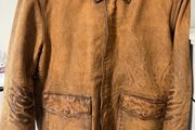 Ralph Lauren Leather AVIATOR Jacket Size L Like New