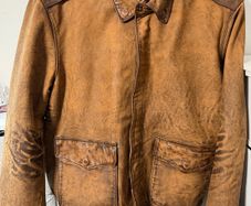 Ralph Lauren Leather AVIATOR Jacket Size L Like New