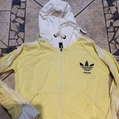 Yellow Adidas zip hoody