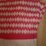 Vintage pink and white curtains and tiebacks Image 3