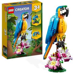 LEGO 31136 Creator Exotic Parrot Set 3 in 1 Fish and Frog Animals