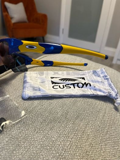 Oakley Flak Jacket XLJ Sunglasses - Blue/Yellow