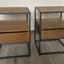 Oak wood bedside table In great condition. Image 3