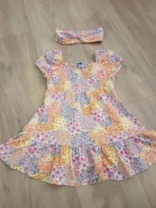 Mayoral Dress & Matching Headband Age 24 months