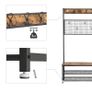 New Metal Coat Rack Hall Tree Stand Shoe and Bench Shelves 187 cm- FREE P&P Image 6