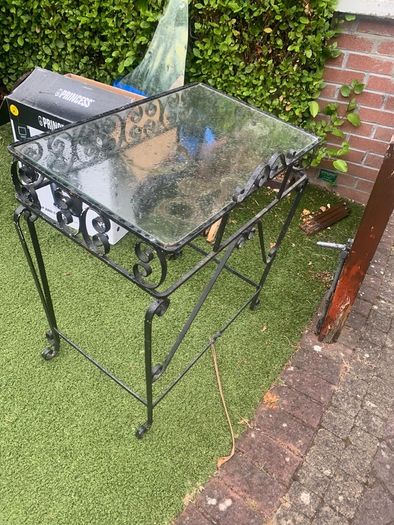 Cast iron table