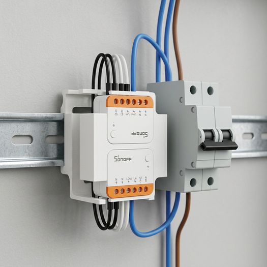 Sonoff Mini R4 DIN rail mount