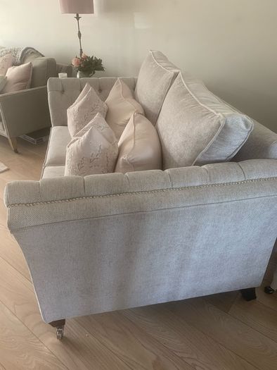 Beautiful silver couch large 2 seater