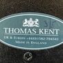 Large 50cm Thomas Kent Wall Clock. Vintage style. Working Perfectly Image 3