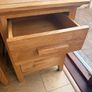 2 Solid Oak Bedside Table Image 2