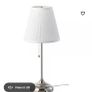 IKEA ARSTID table lamp nickel/silver coloured Image 3