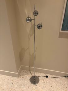 Modern Chrome 3-Light Floor Lamp