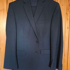 Calvin Kleik dark navy suit