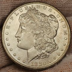 USA United States Silver 1880 S Morgan Dollar Beautiful Choice Gem BU Frosty