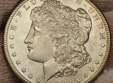 USA United States Silver 1880 S Morgan Dollar Beautiful Choice Gem BU Frosty