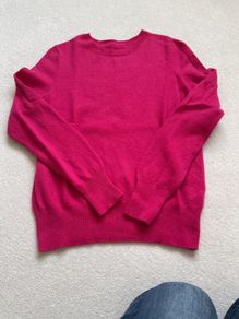 Cerise Pink cashmere jumper Size 10